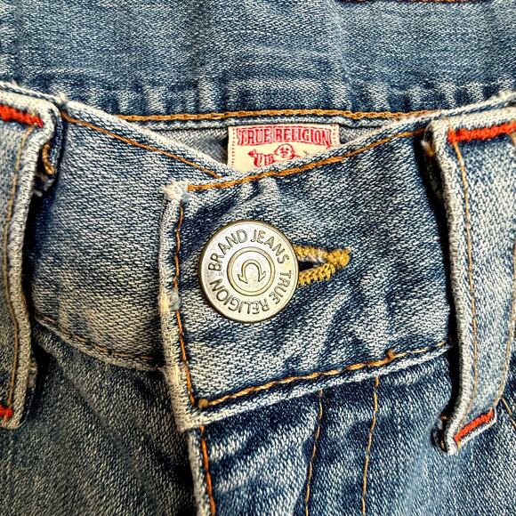 True Religion Joey Jeans Mens 33 x 33 Vintage Y2K Bootcut Western Country Denim - Picture 2 of 15